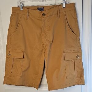 Men's Tan Cargo Shorts by Van Heusen